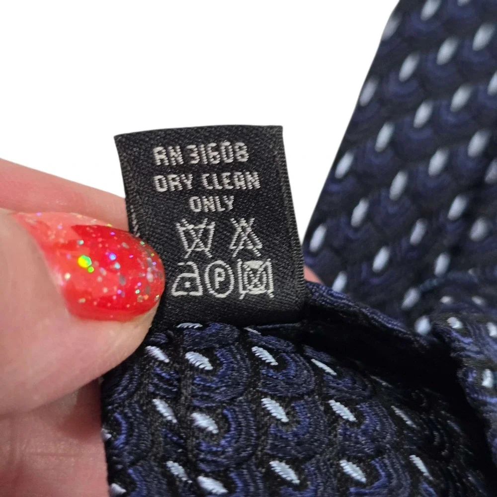 JOS. A. BANK Silk‎ Tie Micro Dot Pattern Classic Necktie Blue Men's New